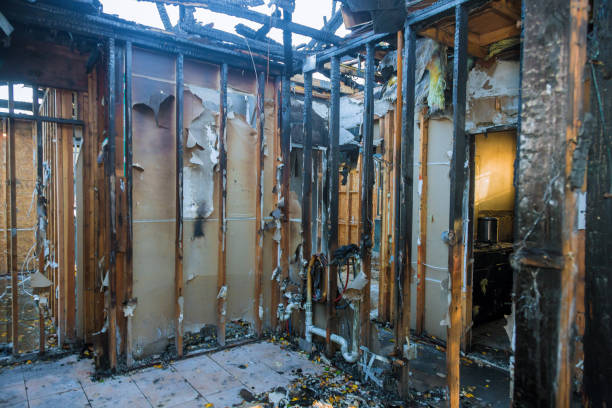 Professional Emergency Fire Damage Restoration technician working in Washington, PA